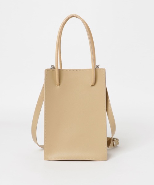 KBF（ケイビーエフ）の「スクエアミニBAG（ショルダーバッグ・レディース・ブラック/ベージュ・ONE）」の8枚目の写真