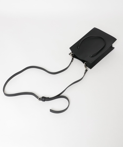 KBF（ケイビーエフ）の「スクエアミニBAG（ショルダーバッグ・レディース・ブラック/ベージュ・ONE）」の12枚目の写真
