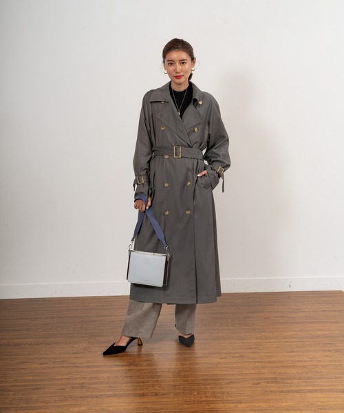 LADYMADE（レディメイド）の「Embroidery Cape トレンチコート（トレンチコート・レディース・ベージュ/ブラウン/カーキ・FREE）」の10枚目の写真