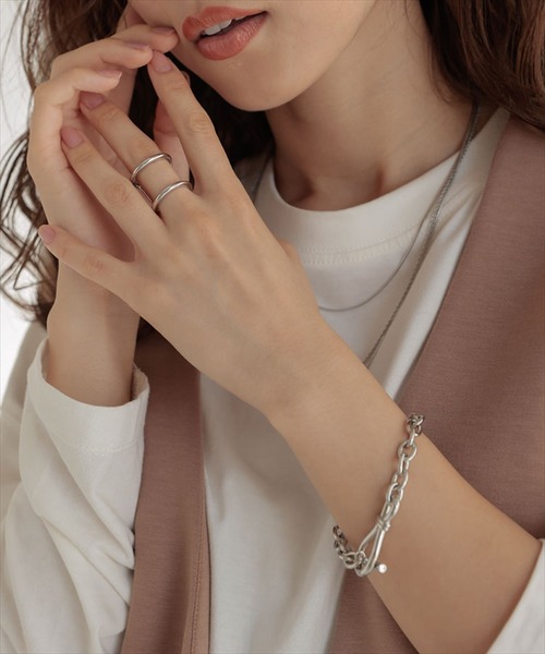 DONOBAN（ドノバン）の「Tバーチェーンブレスレット（ブレスレット・レディース・シルバー・F）」の3枚目の写真