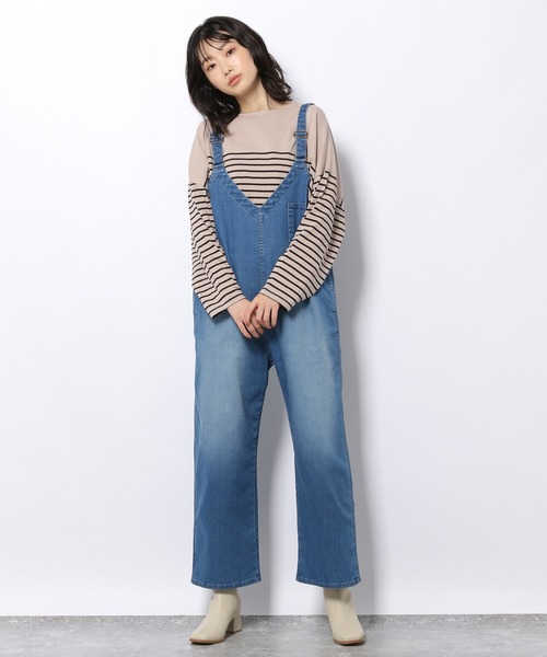 LAKOLE（ラコレ）の「バトーネックボーダー柄ロングTシャツ / 218405（Tシャツ/カットソー・レディース・ベージュ/オフホワイト/ボルドー/チャコール・SMALL/MEDIUM）」の10枚目の写真