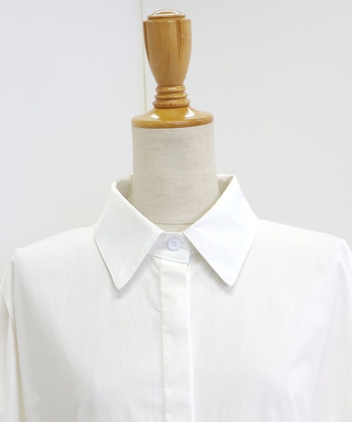 BLUEEAST（ブルーイースト）の「ティアード シャツワンピース（シャツワンピース・レディース・ホワイト/ブラック・MEDIUM）」の18枚目の写真