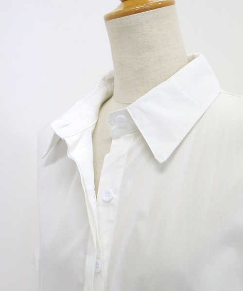 BLUEEAST（ブルーイースト）の「ティアード シャツワンピース（シャツワンピース・レディース・ホワイト/ブラック・MEDIUM）」の21枚目の写真