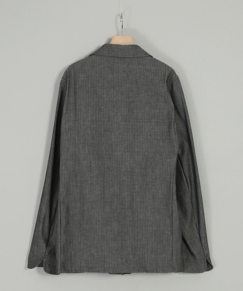 Yarmo（ヤーモ）の「[ Yarmo×OMNIGOD ] 別注 インディゴヘリンボーン ドライバースジャケット（テーラードジャケット・メンズ・グレー系その他・L/M）」の6枚目の写真
