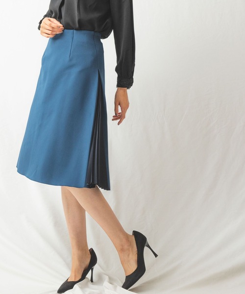 NARACAMICIE（ナラカミーチェ）の「サイドプリーツスカート（スカート・レディース・ボルドー/ブルー/ブラック・MEDIUM）」の19枚目の写真