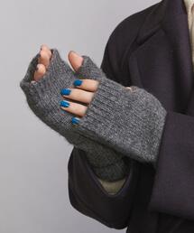 BY ニットロングリブ フィンガーレスグローブ¨◆