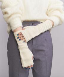BEAUTY&YOUTH UNITED ARROWS | BY ニットロングリブ フィンガーレスグローブ¨(手袋)