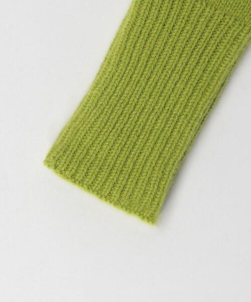 BEAUTY&YOUTH UNITED ARROWS（ビューティーアンドユースユナイテッドアローズ）の「BY ニットロングリブ フィンガーレスグローブ¨（手袋・レディース・オフホワイト/グレー/レッド/ライム・FREE）」の9枚目の写真