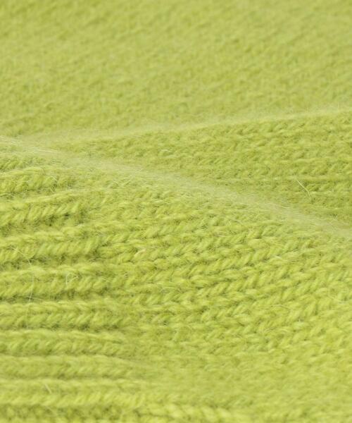 BEAUTY&YOUTH UNITED ARROWS（ビューティーアンドユースユナイテッドアローズ）の「BY ニットロングリブ フィンガーレスグローブ¨（手袋・レディース・オフホワイト/グレー/レッド/ライム・FREE）」の10枚目の写真