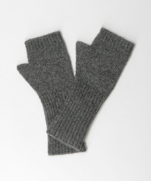 BEAUTY&YOUTH UNITED ARROWS（ビューティーアンドユースユナイテッドアローズ）の「BY ニットロングリブ フィンガーレスグローブ¨（手袋・レディース・オフホワイト/グレー/レッド/ライム・FREE）」の12枚目の写真