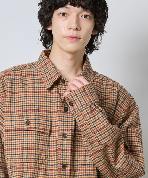 L.L.Bean（エルエルビーン）の「シャミー・クロス・シャツ、プラッド ジャパン・フィット（シャツ/ブラウス・メンズ・オレンジ系その他/マルチ/ブルー系その他2/ブルー系その他3/ブラウン系その他/ブルー系その他4/ブルー系その他5/ブルー系その他6/ベージュ系その他・XX-LARGE/SMALL/MEDIUM/LARGE/X-LARGE）」の18枚目の写真