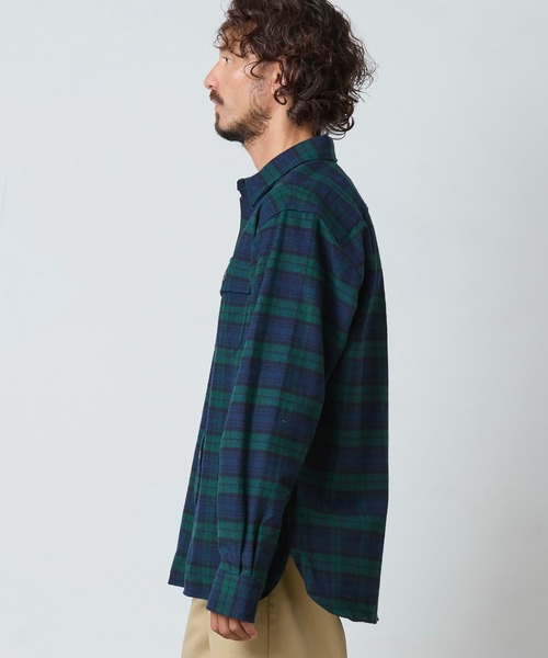 L.L.Bean（エルエルビーン）の「シャミー・クロス・シャツ、プラッド ジャパン・フィット（シャツ/ブラウス・メンズ・オレンジ系その他/マルチ/ブルー系その他2/ブルー系その他3/ブラウン系その他/ブルー系その他4/ブルー系その他5/ブルー系その他6/ベージュ系その他・XX-LARGE/SMALL/MEDIUM/LARGE/X-LARGE）」の21枚目の写真