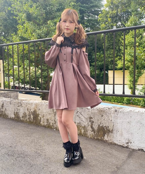 ROJITA アイボリー レース切替ワンピース ROJITA アイボリー レース切替ワンピース