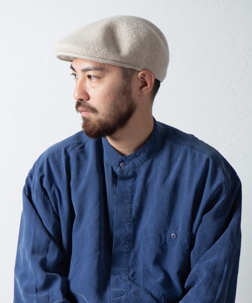 RACAL(ラカル)の「【Racal】Wool hunting RL-21-1185(ハンチング/ベレー帽・メンズ・ブラック/ベージュ/チャコールグレー・MEDIUM/LARGE)」の3枚目の写真