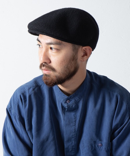 RACAL(ラカル)の「【Racal】Wool hunting RL-21-1185(ハンチング/ベレー帽・メンズ・ブラック/ベージュ/チャコールグレー・MEDIUM/LARGE)」の1枚目の写真