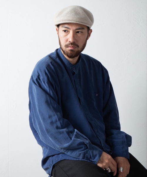 RACAL(ラカル)の「【Racal】Wool hunting RL-21-1185(ハンチング/ベレー帽・メンズ・ブラック/ベージュ/チャコールグレー・MEDIUM/LARGE)」の6枚目の写真