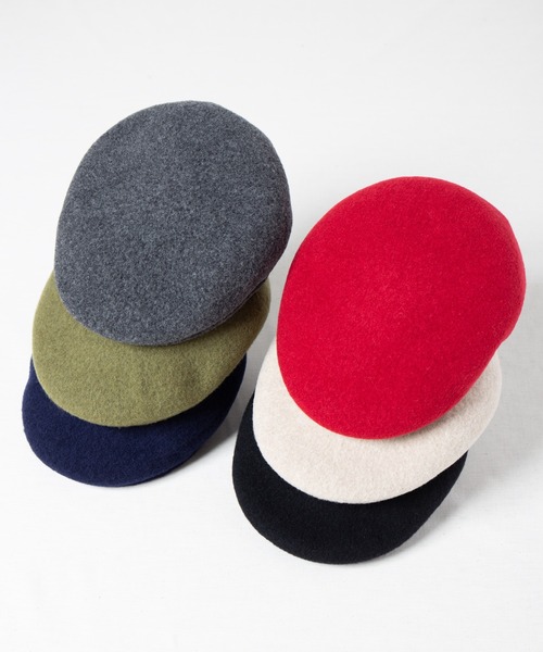 RACAL(ラカル)の「【Racal】Wool hunting RL-21-1185(ハンチング/ベレー帽・メンズ・ブラック/ベージュ/チャコールグレー・MEDIUM/LARGE)」の8枚目の写真