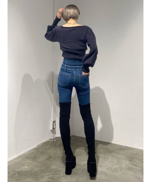 EMODA（エモダ）の「【ELDER】SYMハイウエストデニム（デニムパンツ・レディース・ブラック/インディゴブルー/ブルー・SMALL/MEDIUM/X-SMALL）」の17枚目の写真