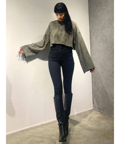 EMODA（エモダ）の「【ELDER】SYMハイウエストデニム（デニムパンツ・レディース・ブラック/インディゴブルー/ブルー・SMALL/MEDIUM/X-SMALL）」の20枚目の写真