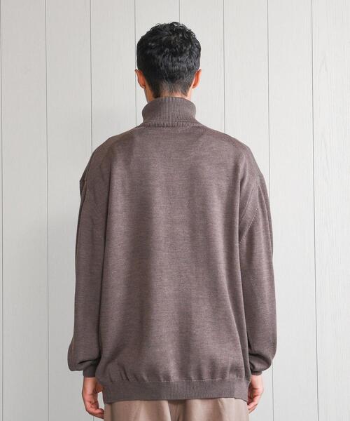 H　BEAUTY&YOUTH UNITED ARROWS（エイチビューティーアンドユースユナイテッドアローズ）の「＜H＞SOLID WOOL 9GAUGE  TURTLE NECK KNIT/ニット（ニット/セーター・メンズ・ダークグレー/ブラック/ブラウン・S/M/L）」の5枚目の写真