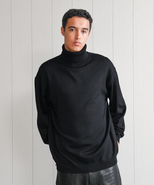 H　BEAUTY&YOUTH UNITED ARROWS（エイチビューティーアンドユースユナイテッドアローズ）の「＜H＞SOLID WOOL 9GAUGE  TURTLE NECK KNIT/ニット（ニット/セーター・メンズ・ダークグレー/ブラック/ブラウン・S/M/L）」の21枚目の写真