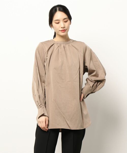 KOBE LETTUCE（コウベレタス）の「マルチWayボリュームスリーブブラウス（シャツ/ブラウス・レディース・ネイビー/ブラウン系その他/オフホワイト/ピンク系その他・FREE）」の6枚目の写真