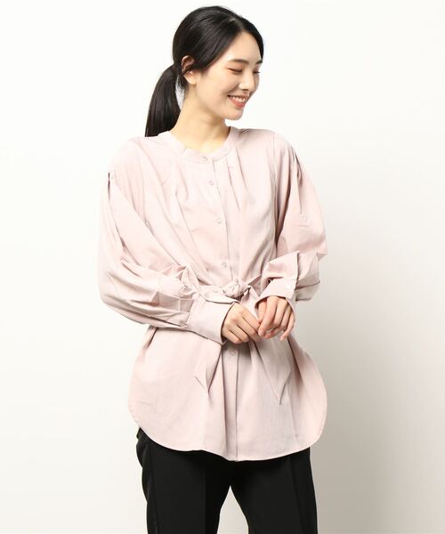 KOBE LETTUCE（コウベレタス）の「マルチWayボリュームスリーブブラウス（シャツ/ブラウス・レディース・ネイビー/ブラウン系その他/オフホワイト/ピンク系その他・FREE）」の14枚目の写真