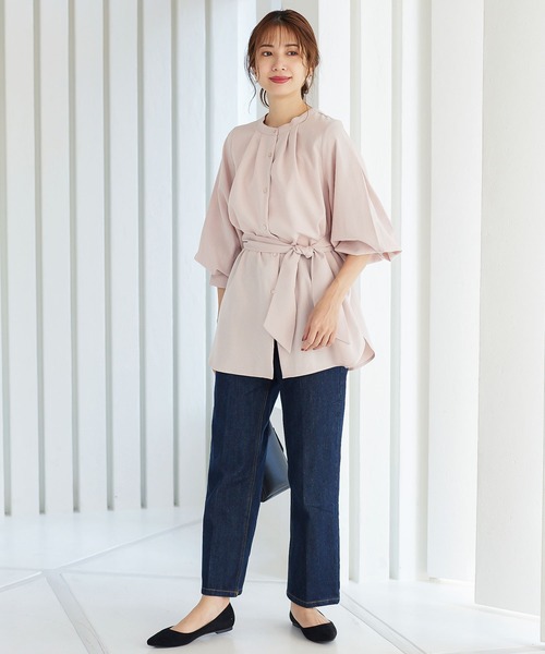 KOBE LETTUCE（コウベレタス）の「マルチWayボリュームスリーブブラウス（シャツ/ブラウス・レディース・ネイビー/ブラウン系その他/オフホワイト/ピンク系その他・FREE）」の10枚目の写真