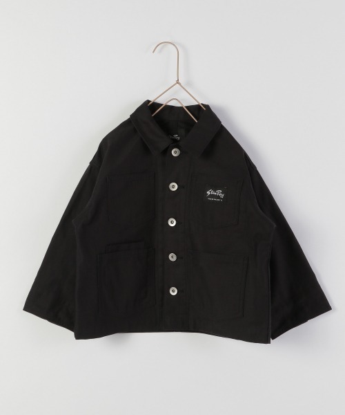 LOWRYS FARM（ローリーズファーム）の「ＳｔａｎＲａｙカバーオール　219789（ミリタリージャケット・キッズ・ブラック/マスタード・110cm/120cm/130cm）」の4枚目の写真