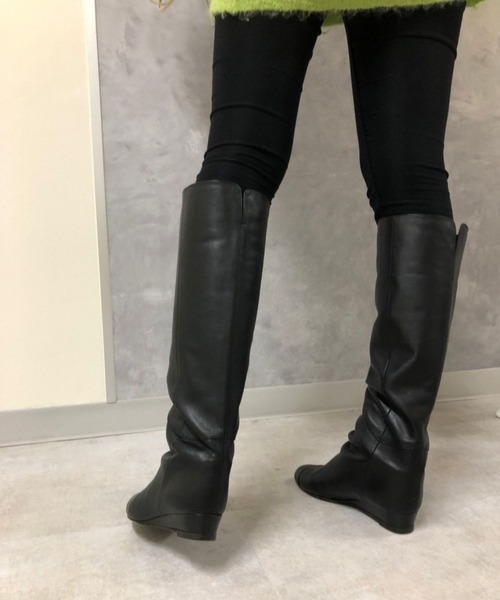 pelleterno（ペレテルノ）の「【Pelleterno】ロングナナメブーツ（ブーツ・レディース・ブラック・37/38）」の10枚目の写真