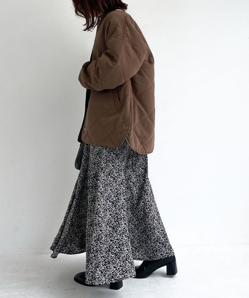 archives（アルシーヴ）の「中綿キルトパイピングミドルコート（その他アウター・レディース・ベージュ/ブラウン/アイボリー・MEDIUM）」の12枚目の写真