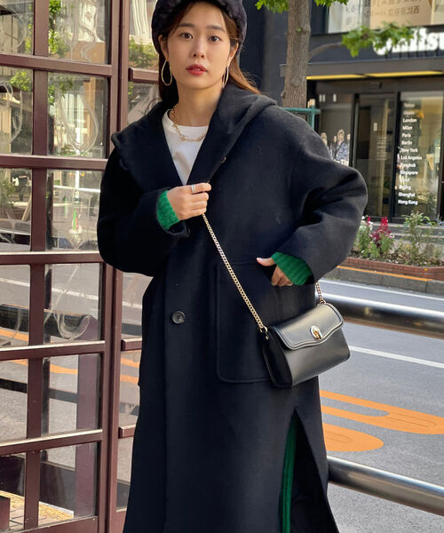 fredy emue（フレディエミュ）の「Le Tinte フーディコート（その他アウター・レディース・ブラック/ベージュ/グレイッシュベージュ・38/36）」の16枚目の写真