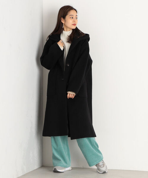 fredy emue（フレディエミュ）の「Le Tinte フーディコート（その他アウター・レディース・ブラック/ベージュ/グレイッシュベージュ・38/36）」の7枚目の写真