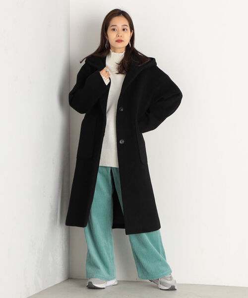 fredy emue（フレディエミュ）の「Le Tinte フーディコート（その他アウター・レディース・ブラック/ベージュ/グレイッシュベージュ・38/36）」の5枚目の写真