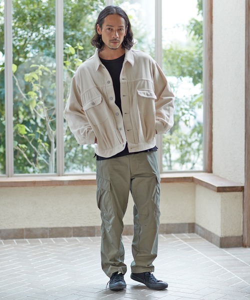 CAMBIO(カンビオ)の「mj8257-8wコーデュロイビッグシルエットGジャン(その他アウター・メンズ・オフホワイト/ブラック/ブラウン・L/M/S)」の14枚目の写真