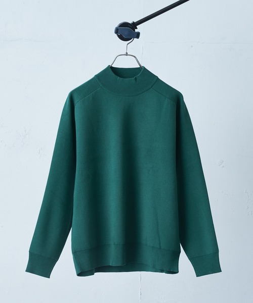 Lui's（ルイス）の「ウォッシャブル接結編みニット（ニット/セーター・メンズ・グリーン/ホワイト/ブラック/ボルドー・SMALL/MEDIUM）」の4枚目の写真