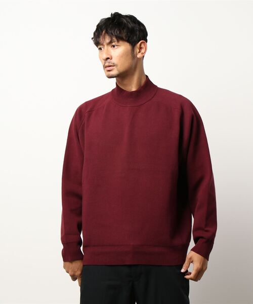 Lui's（ルイス）の「ウォッシャブル接結編みニット（ニット/セーター・メンズ・グリーン/ホワイト/ブラック/ボルドー・SMALL/MEDIUM）」の5枚目の写真