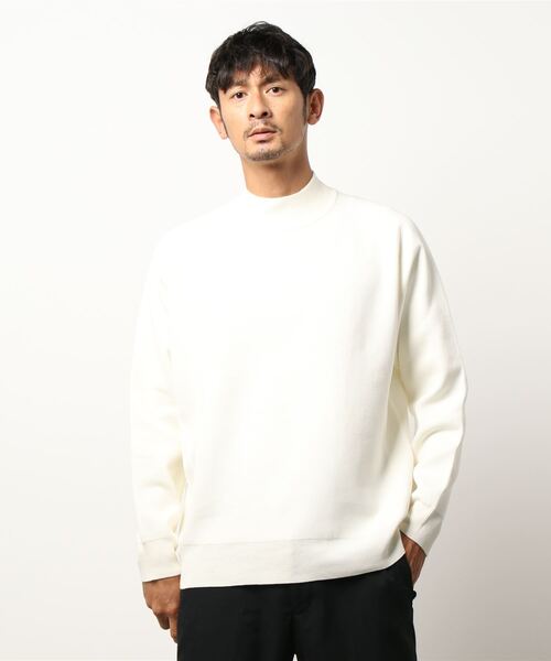 Lui's（ルイス）の「ウォッシャブル接結編みニット（ニット/セーター・メンズ・グリーン/ホワイト/ブラック/ボルドー・SMALL/MEDIUM）」の7枚目の写真