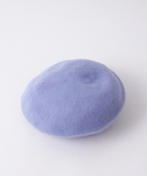 one after another NICE CLAUP(ワンアフターアナザーナイスクラップ)の「こなれ感漂う カラーベレー帽(ハンチング/ベレー帽・レディース・ブラック/サックスブルー/ピンク・FREE)」の3枚目の写真