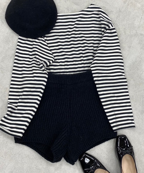 one after another NICE CLAUP(ワンアフターアナザーナイスクラップ)の「こなれ感漂う カラーベレー帽(ハンチング/ベレー帽・レディース・ブラック/サックスブルー/ピンク・FREE)」の7枚目の写真