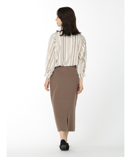 m.f.editorial(エムエフエディトリアル)の「エムエフエディトリアルレディース/m.f.editorial:Women ストライプ柄 袖ボリューム ゆるプルオーバーTシャツ(Tシャツ/カットソー・レディース・ホワイト/ブラック/ベージュ・MEDIUM/LARGE)」の14枚目の写真