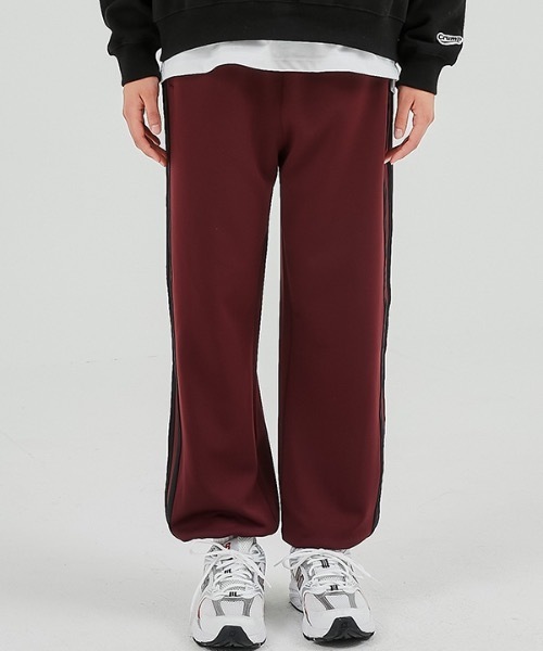 crump（クランプ）の「【crump 】2ラインジョガーパンツ（その他パンツ・レディース・ブラック×グレー/バーガンディー・X-LARGE/LARGE/MEDIUM/SMALL）」の8枚目の写真