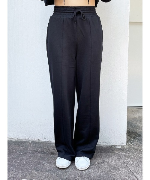 ENVYM（アンビー）の「ハイウエストワイドスエットＰＴ（スウェットパンツ・レディース・ホワイト/ブラック/Moca・FREE）」の10枚目の写真