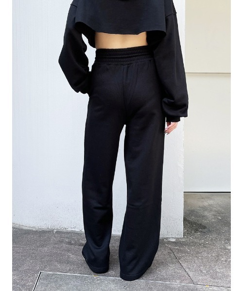 ENVYM（アンビー）の「ハイウエストワイドスエットＰＴ（スウェットパンツ・レディース・ホワイト/ブラック/Moca・FREE）」の13枚目の写真