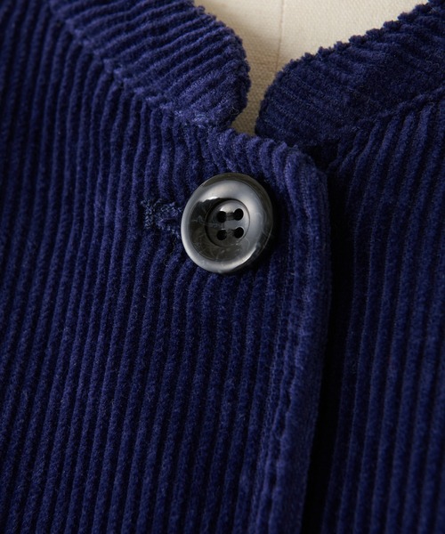 BEARDSLEY（ビアズリー）の「メンズライクにラフに着たいコーデュロイブルゾン（ブルゾン・レディース・ブルー/ベージュ・FREE）」の21枚目の写真