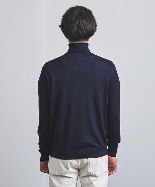 UNITED ARROWS（ユナイテッドアローズ）の「＜UNITED ARROWS＞ ハイゲージ タートルネック ニット（ニット/セーター・メンズ・ブラック/ネイビー/オフホワイト/ダークグレー・S/M/L/XL）」の9枚目の写真
