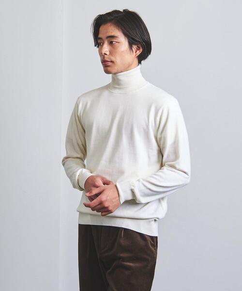 UNITED ARROWS（ユナイテッドアローズ）の「＜UNITED ARROWS＞ ハイゲージ タートルネック ニット（ニット/セーター・メンズ・ブラック/ネイビー/オフホワイト/ダークグレー・S/M/L/XL）」の10枚目の写真