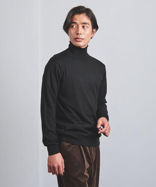UNITED ARROWS（ユナイテッドアローズ）の「＜UNITED ARROWS＞ ハイゲージ タートルネック ニット（ニット/セーター・メンズ・ブラック/ネイビー/オフホワイト/ダークグレー・S/M/L/XL）」の13枚目の写真