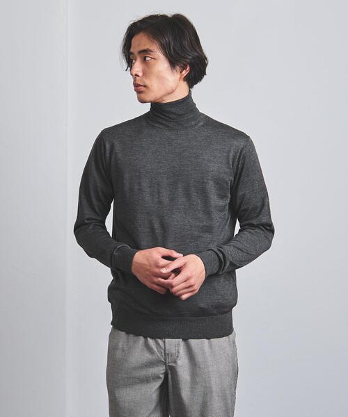 UNITED ARROWS（ユナイテッドアローズ）の「＜UNITED ARROWS＞ ハイゲージ タートルネック ニット（ニット/セーター・メンズ・ブラック/ネイビー/オフホワイト/ダークグレー・S/M/L/XL）」の16枚目の写真