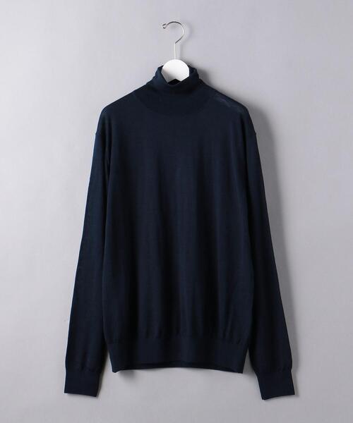 UNITED ARROWS（ユナイテッドアローズ）の「＜UNITED ARROWS＞ ハイゲージ タートルネック ニット（ニット/セーター・メンズ・ブラック/ネイビー/オフホワイト/ダークグレー・S/M/L/XL）」の19枚目の写真